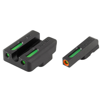 TruGlo TG13CZ1PC TFX Pro  Black  Green Tritium  Fiber Optic Orange Outline Front Sight Green Tritium  Fiber Optic Rear Sight UPC: 788130022702