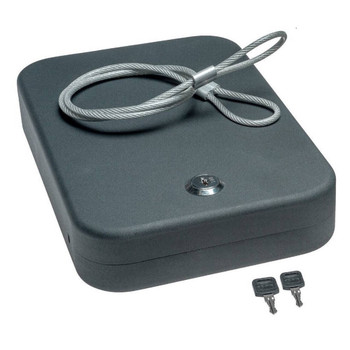 SnapSafe 75210 Lock Box  XL Key Entry Black Steel Holds 1 Handgun 10 W x 7 H x 2 D UPC: 851529004242