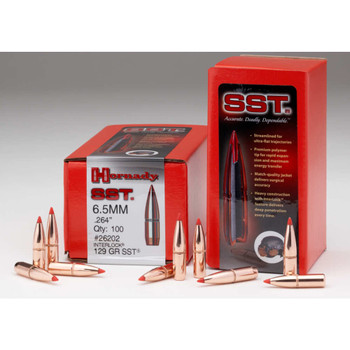 Hornady 26302 SST  6.5mm .264 140 gr Super Shock Tip 100 Per Box 15 Case UPC: 090255263022