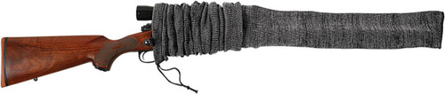 Allen 13105 Oversized Gun Sock  BlackHeather Gray Silicone Treatment  Drawstring Closure Fits Guns wLarge Scopes up to 52 UPC: 026509131052