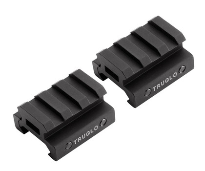 TruGlo TG8972B Picatinny Riser Mount  Matte Black Anodized UPC: 788130016602