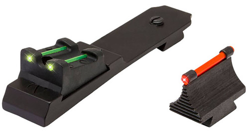 TruGlo TG109 Lever Action Rifle Sights  Black 0.343 Red Front Green Rear Adjustable for Marlin 336 UPC: 788130018972