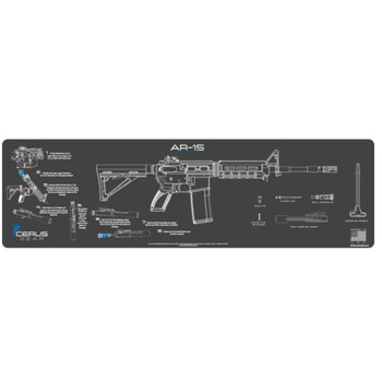 AR-15 INSTRUCTIONAL GRAY/BLUE 14X48IN UPC: 680220901402