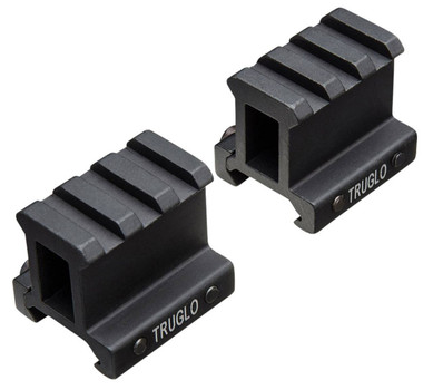 TruGlo TG8992B Picatinny Riser Mount  Matte Black Anodized UPC: 788130018262