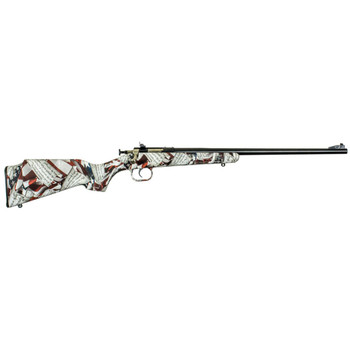 Crickett KSA2168 Youth  22 LR 1rd 16.12 Blued Barrel  Receiver Fixed FrontAdjustable Rear Peep Sight American FlagAmendment Synthetic Stock w11.5 LOP Rebounding Firing Pin Safety UPC: 611613021681