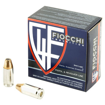 Fiocchi Extrema XTP Standard Velocity Centerfire Ammunition, 9mm Luger, Hornady XTP Hollow Point, 124 Grain - 25 Cartridge Box ( 25 / 1 )
