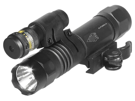 Leapers LTELP38QA Black Aluminum 400Lumens 23mm LED IRB Bulb Red Laser Picatinny/Weaver Mount