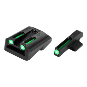TruGlo TG131NT2 TFO  Black  Green Tritium  Fiber Optic Front Sight Green Tritium  Fiber Optic Rear Sight UPC: 788130019481