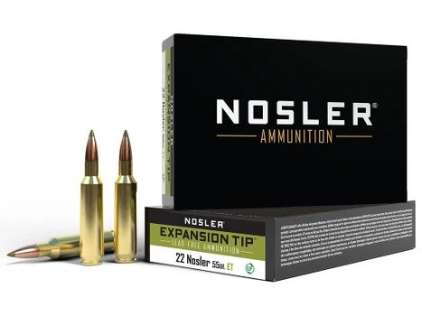 Nosler 40140 E-Tip Lead Free 22Nosler 55gr E Tip Lead Free 20 Per Box/10 Case
