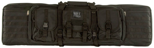 Bulldog BDT4043B Tactical Single Rifle Case 43 Black with 3 Accessory Pockets   Deluxe Padded Backstraps Lockable Zippers UPC: 672352010510