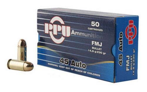 PPU 45ACP FMJ 230GR 50/500 UPC: 8605003813170
