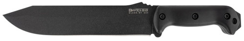KaBar BK9 Becker Combat Bowie 9.25 Fixed Clip Point Plain Black 1095 CroVan Blade Black Ultramid Handle Includes Sheath UPC: 617717200090