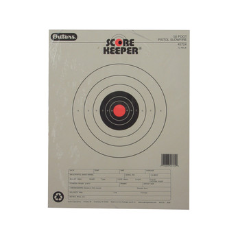 Champion Targets 45724 Score Keeper Slow Fire Bullseye Paper Hanging 50 yds Pistol 11 x 16 BlackOrange 12 PK UPC: 076683457240