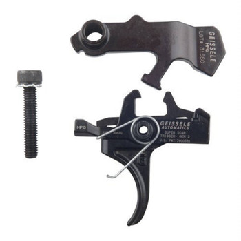 Geissele Automatics 05157 Super Scar  Black Oxide Curved Trigger TwoStage 3.204.60 lbs Draw Weight for FN SCAR UPC: 854014005120