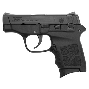 Smith  Wesson 109381 MP Bodyguard MicroCompact Frame 380 ACP 61 2.75 Black Armornite Stainless Steel Barrel  Serrated Slide  Matte Black Polymer Frame  Finger Groove Grip Ambidextrous UPC: 022188093810