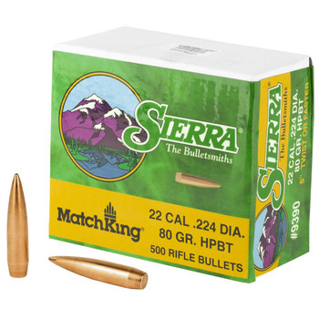 SIERRA MATCHKING .224 80GR 500CT UPC: 092763093900