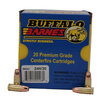 Buffalo Bore Ammunition 24H20 BuffaloBarnes Strictly Business 9mm Luger P 115 gr Barnes TAC XP Lead Free 20 Per Box 12 UPC: 651815024080