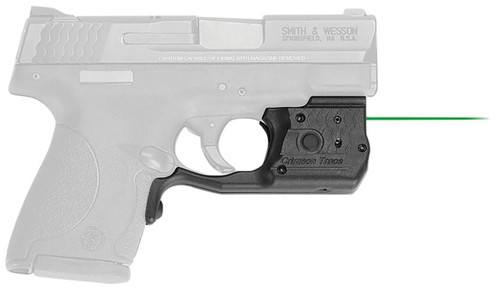 Crimson Trace LL801G Laserguard Pro  5mW Green Laser 532nM Wavelength  50 ft Range with 150 White LED Light Black Finish for SW MP Shield MP Shield M2.0 UPC: 610242007240