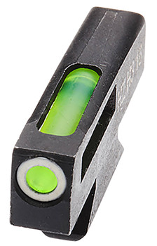 HiViz SW3001G LiteWave H3 TritiumLitePipe SW DX Interchangeable Front Sight Front Black  Green Tritium with White Outline Front Sight UPC: 613485587210