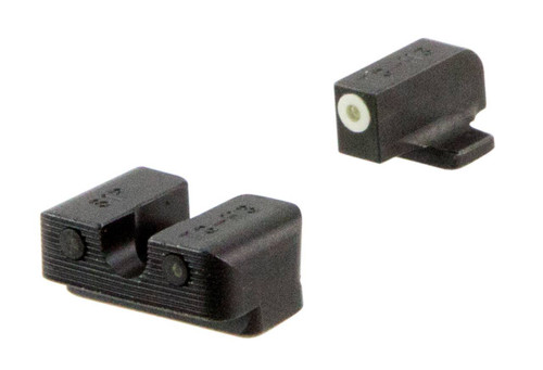 TruGlo TG231S2W Tritium Pro  Black  Green Tritium White Outline Front Sight Green Tritium Rear Sight UPC: 788130023860