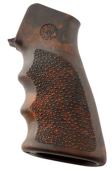 Hogue 15016 OverMolded Grip Cobblestone Red Lava Rubber with Finger Grooves for AR15 M16 UPC: 743108150160