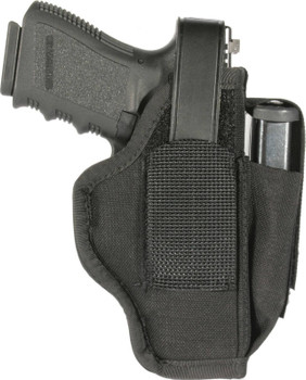 Blackhawk 40AM36BK MultiUse  IWBOWB Size 36 Black Cordura Belt Clip Fits Sm Frame 56 Rd Revolver wHammer22.25 Barrel Belt 1.501.75 Wide Ambidextrous UPC: 648018090820