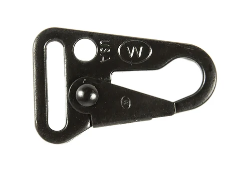 Blue Force Gear HK100 Sling Snap Hook Black Steel 1" Sling Loop