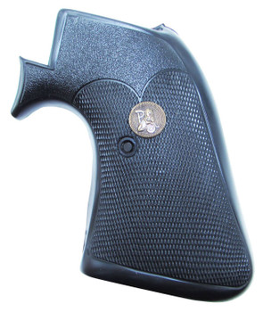 Pachmayr 03163 Presentation Grip Checkered Black Rubber for Ruger Super Blackhawk with Square Trigger Guard UPC: 034337031635