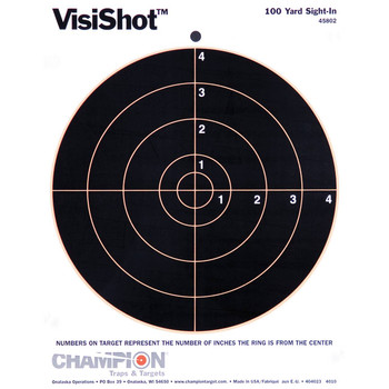 VISISHOT 8IN BULLS TARGET 10PK UPC: 076683458025