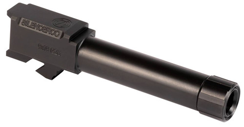 SilencerCo AC1329 Threaded Barrel  3.70 9mm Luger Black Nitride Stainless Steel Fits Glock 26 Gen 15 UPC: 817272015195