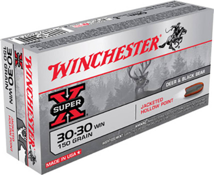 Winchester Super-X Hyper Velocity Centerfire Ammunition, 30-30 Winchester, Jacketed Hollow Point, 150 Grain - 20 Cartridge Box ( 20 / 1 )