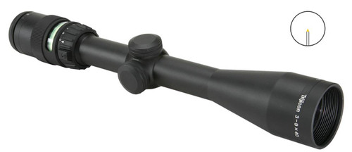 Trijicon 200008 AccuPoint  Black Hardcoat Anodized 39x 40mm 1 Tube Illuminated Green Triangle Post Reticle UPC: 719307400405