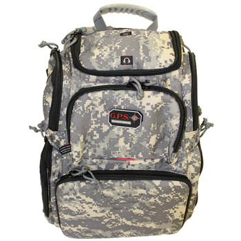 GPS Bags GPS1711BPDC Handgunner Backpack 1000D Nylon Fall Digital Camo with Foam Cradle Holds 4 Medium Handguns Mag Pockets PullOut Rain Cover  Visual ID Storage System UPC: 856056002945
