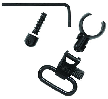Uncle Mikes 13912 Magnum Band Swivel Set Quick Detach 115 CFL TriLock Blued 1 Loop for .630.675 Mag Tubes UPC: 043699139125