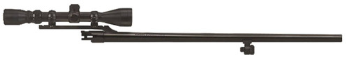 Mossberg 92156 OEM  12 Gauge 24 Slug Barrel wCantilever Mount FullyRifled Bore  Blued Finish For Use wMossberg 500  Maverick 88 6Shot Models Includes 39x40mm Scope UPC: 015813921565