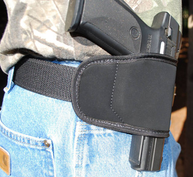 GrovTec US Inc GTHL15099BLK MultiFit  OWB Size 99 Black Suede Belt Loop Fits MedLg SemiAuto Right Hand UPC: 811071011785