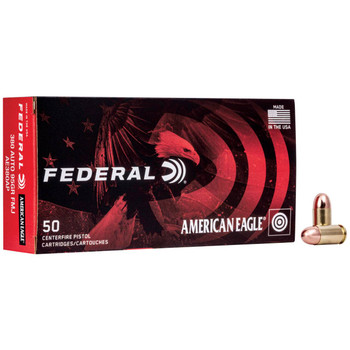 Federal American Eagle Subsonic Centerfire Ammunition, 380 ACP, Full Metal Jacket, 95 Grain - 50 Cartridge Box ( 50 / 1 )