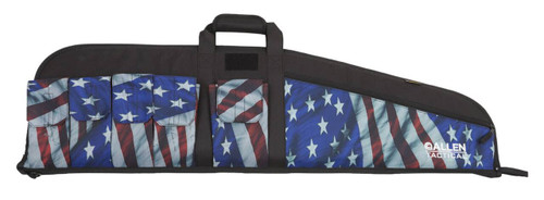Allen 1062 Victory  Tactical Rifle Case 42 Victory Stars  Stripes Endura wBlack Trim Foam Padding Knit Lining  Lockable Zipper UPC: 026509010623