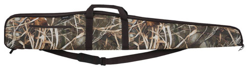 Bulldog BD284 Extreme Shotgun Case made of WaterResistant Nylon with Realtree Max5 Finish  Brown Trim 2.25 Foam Padding Full Length Zipper Fur Lining  Removable Shoulder Strap 52 L UPC: 672352242843