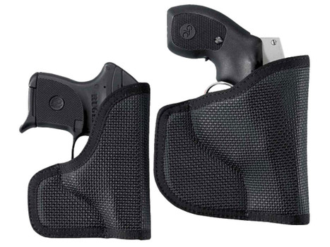 DeSantis Gunhide N38BJ8BZ0 Nemesis Pocket Black Rubberized Fabric Fits Glock 43 Ambidextrous