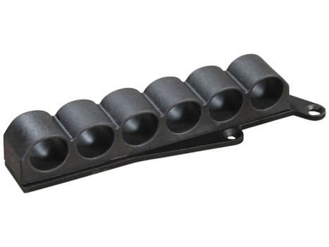 ADAPTIVE TACTICAL AT06000R Receiver Mounted Shell Carrier 6rd Non-Glare Black Synthetic Rubber Fits Remington 870/1100/1187 12 Gauge