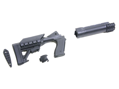 Archangel AA500 Tactical Pistol Grip Stock Black Synthetic 6 Position forMossberg 500, 590