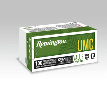 Remington UMC Standard Velocity Centerfire Ammunition, 9mm Luger, Full Metal Jacket, 115 Grain - 100 Cartridge Box ( 100 / 1 )