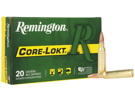 Remington Ammunition 29077 Core-Lokt 250Savage 100gr Pointed Soft Point Core Lokt 20 Per Box/10 Case