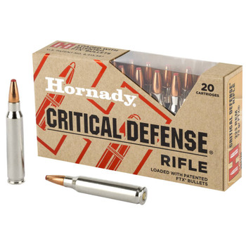 Hornady Critical Defense Rifle Hyper Velocity Centerfire Ammunition, 223 Remington, Flex Tip eXpanding, 73 Grain - 20 Cartridge Box ( 20 / 1 )