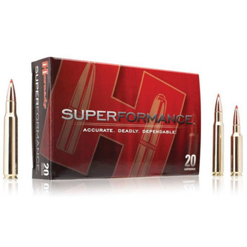 Hornady Superformance Hyper Velocity Centerfire Ammunition, 7mm Rem Mag, Super Shock Tip, 154 Grain - 20 Cartridge Box ( 20 / 1 )