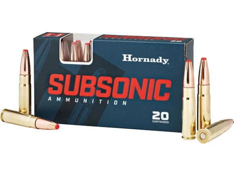 Hornady 80877 Subsonic Rifle 300Blackout 190gr Sub X 20 Per Box/10 Case