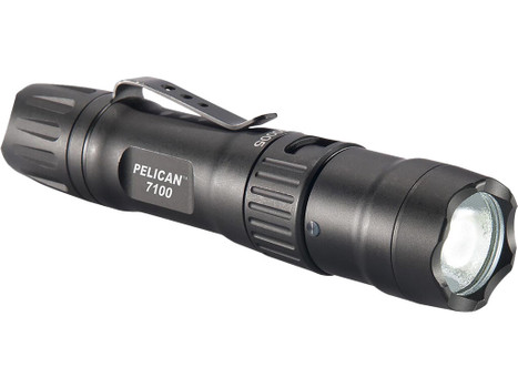 Pelican 7100 Tactical Flashlight Black Anodized 33/348/695 Lumens White LED