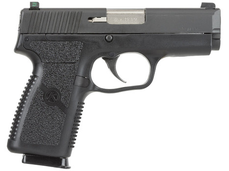 Kahr Arms KP9094N P *CA Compliant 9mm Luger Caliber with 3.60" Barrel, 7+1 Capacity, Black Finish Frame, Serrated Matte Black Stainless Steel Slide, Polymer Grip & TruGlo Night Sigts