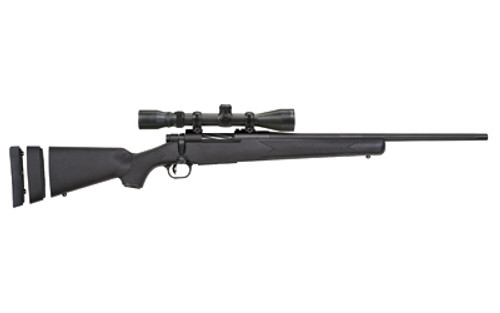 Mossberg 28027 Patriot Super Bantam 6.5 Creedmoor Caliber with 51 Capacity 20 Fluted Barrel Blued Metal Finish  Black Synthetic Stock Right Hand Youth Includes 39x40mm Scope UPC: 015813280273